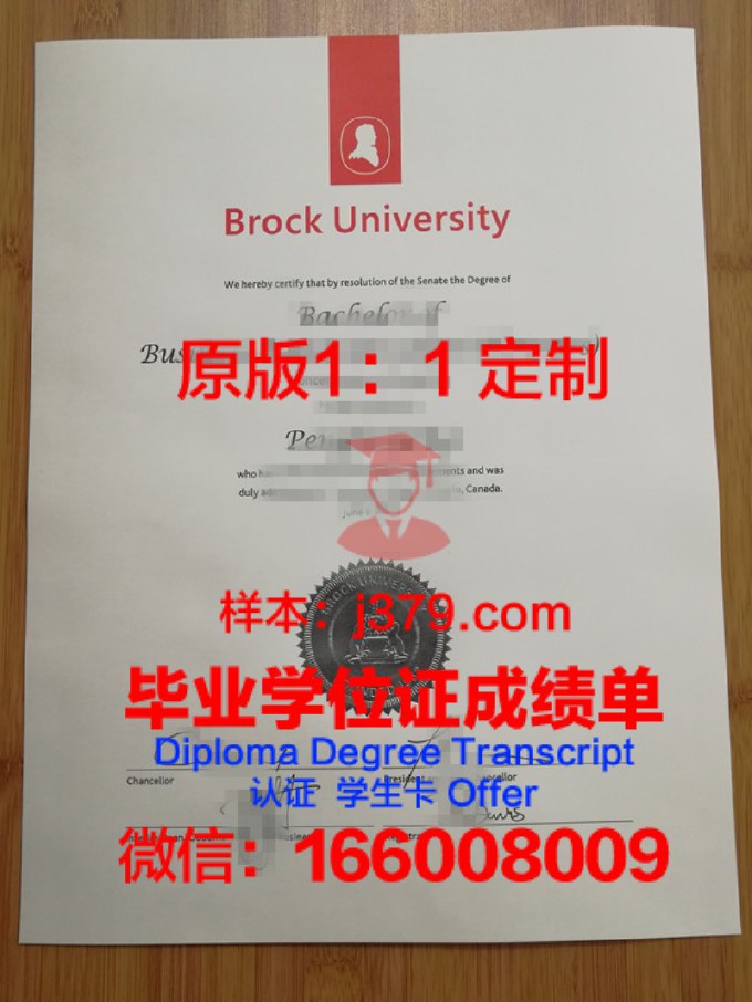 布鲁克大学毕业证样本